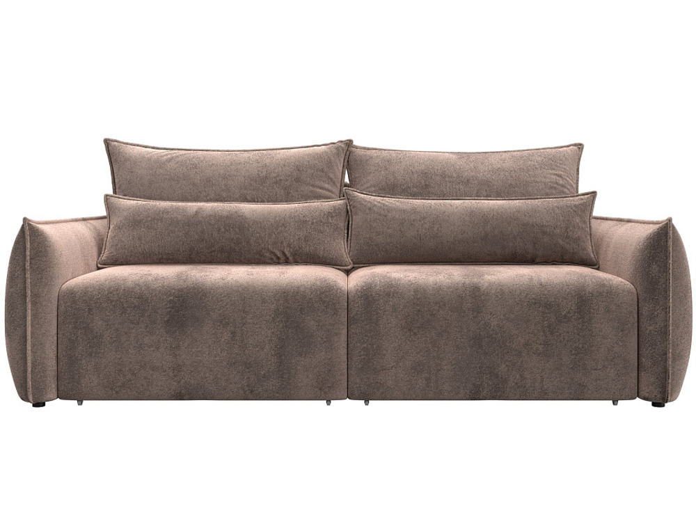 Диван прямой Лига-051 НПБ ВЕЛЮР TOWER 05 бежевый