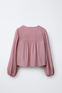 ZARA БЛЕСТЯЩАЯ РУБАШКА, РОЗОВЫЙ