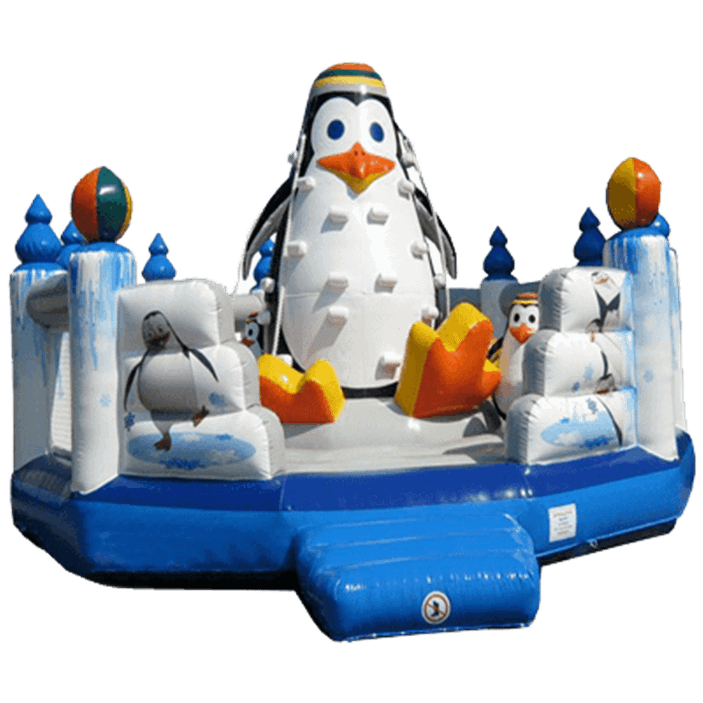 Надувной скалодром "Пингвин" 8*8*6.5 м