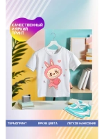 Термонаклейка на одежду, термопринт Labubu