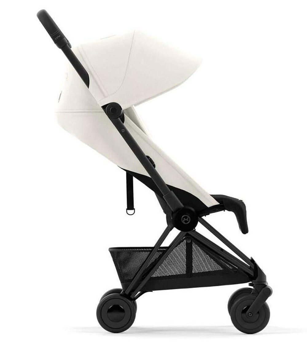 Прогулочная коляска Cybex Coya Off White с дождевиком и бампером/Matt Black 522005617