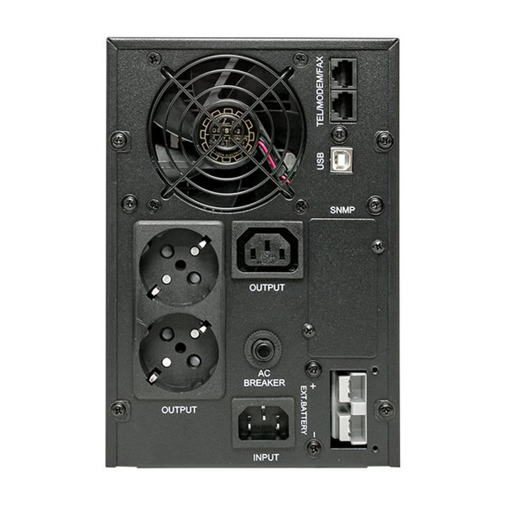Источник Бесперебойного Питания Линейно-интерактивный E-Power PSW 600 1000 ВА/800Вт, напольный, без АКБ, с усиленным зарядным устройством,USB,RJ45,1хСE13,2xschuko