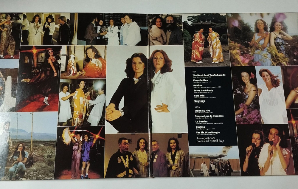 Винтажная виниловая пластинка LP The Hits Of Baccara (France 1978)