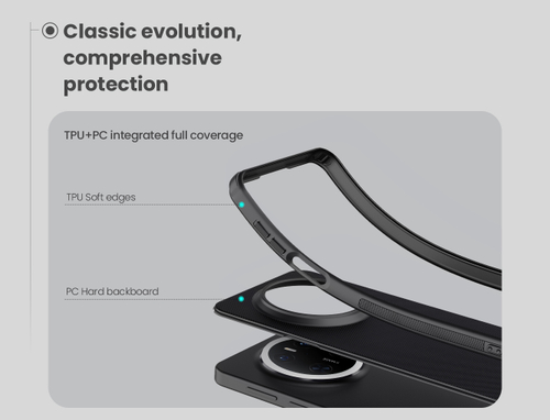 Усиленный противоударный чехол от Nillkin для Huawei Mate 70, серия Super Frosted Shield Pro