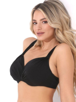 Элегантный раздельный купальник со сборками (Размер: G/XL) (Цвет: черный)