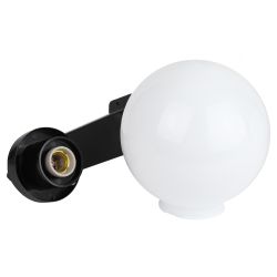 Садово-парковый светильник ЭРА НБУ 01-60-201 шар опаловый настенный IP44 Е27 max60Вт d200mm