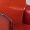 Стул с подлокотниками Barrie красная кожа