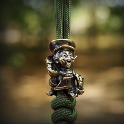 Темлячная бусина "Вовка" для ножей , латунь