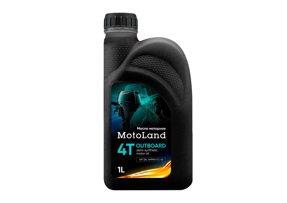 Масло моторное MOTOLAND Outboard 4T 10W-40 FC-W 1л