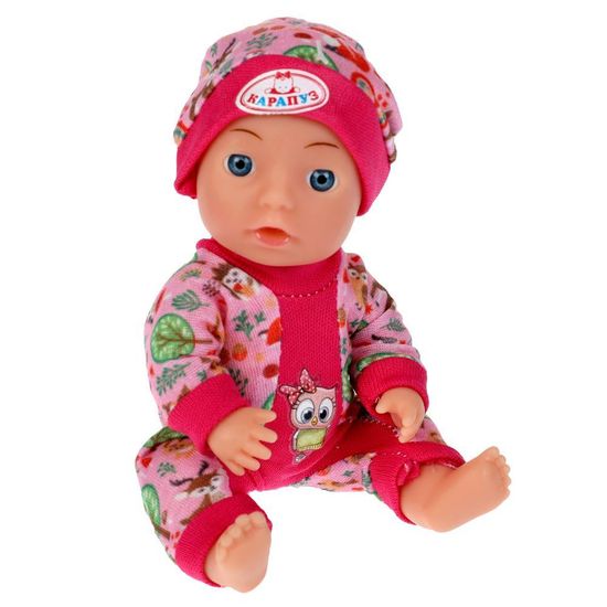 Пупс без озвучки Сашенька1 15см, пьет, писает, горшок, бутылочка КАРАПУЗ