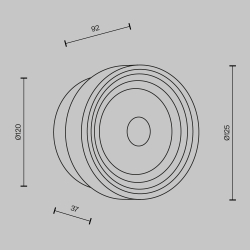 Настенный светильник (бра) Maytoni MOD493WL-L6PTK2