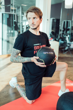 Мяч тренировочный черный 10 кг