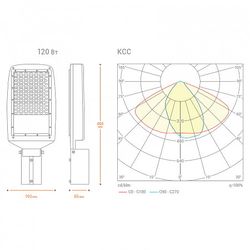 Уличный светильник WOLTA STL-120W03 120Вт IP65 4000К 12000лм