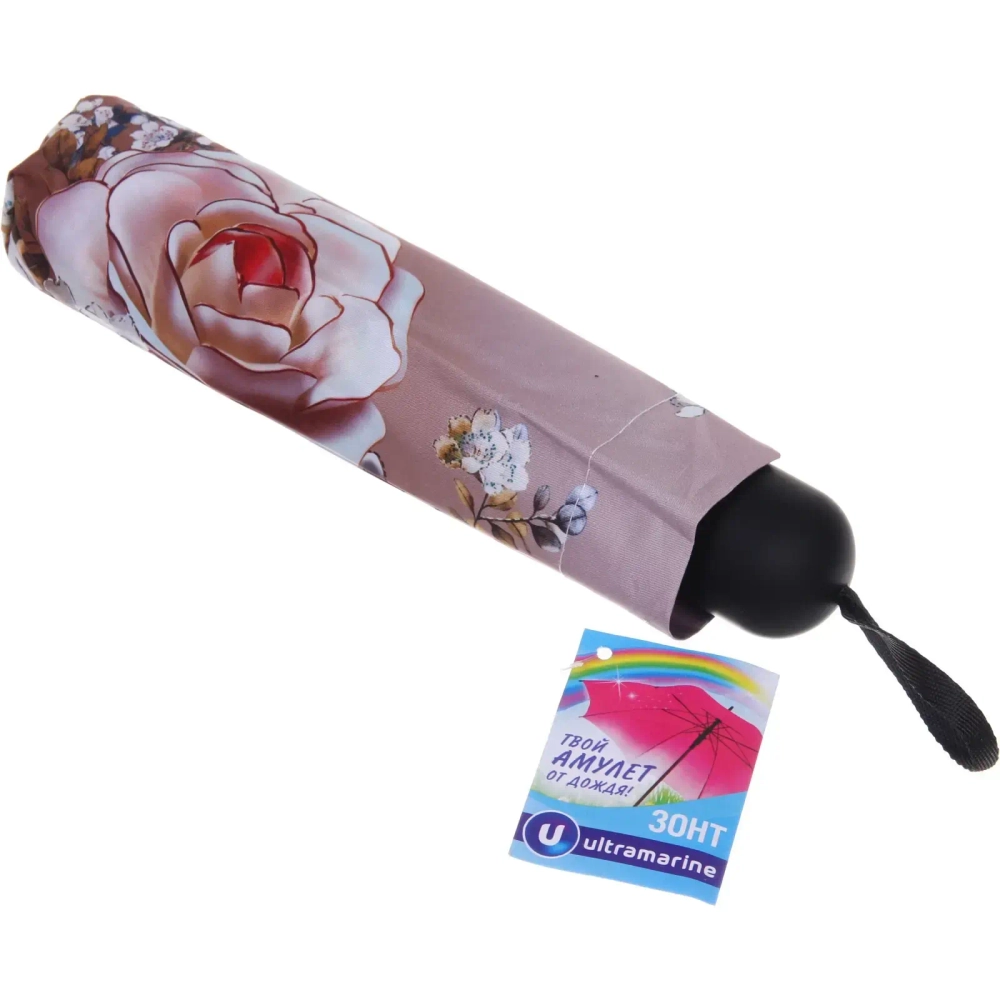 Зонт механический ветроустойчивый, матовая ручка «BESTzontik», микс цвет, длина 25см, d-110см