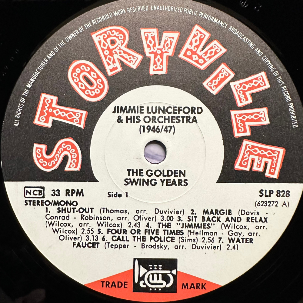 Jimmie Lunceford & His Orchestra - The Golden Swing Years (Дания 1968г.)