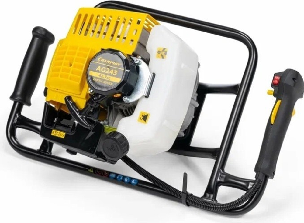 Бензобур CHAMPION AG243 со шнеком