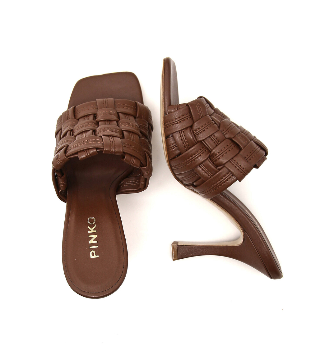 шлепанцы corinna Pinko - коричневый(1H211G Y86G)