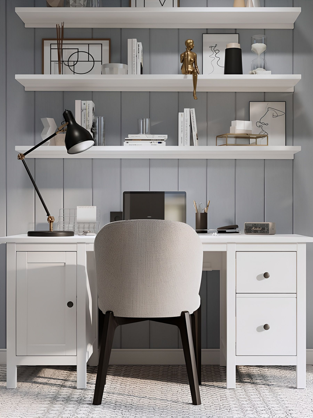 IKEA Письменный стол HEMNES,155*65*74, белый-коричневый, КЫМОР (ХЕМНЭС ИКЕА)