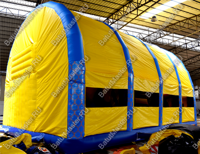 Надувной батут "Морской бриз с крышей"