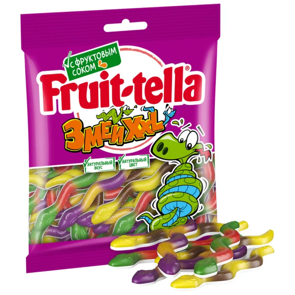 БОНУС Мармелад Fruit-tella Змеи XXL 70 гр