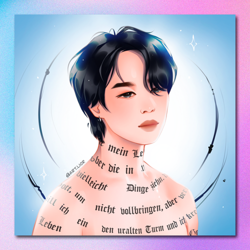 Арт принт / art.lior / BTS / Чимин #3