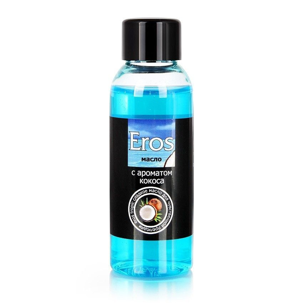 Массажное масло Eros Tropic с ароматом кокоса - 50 мл.