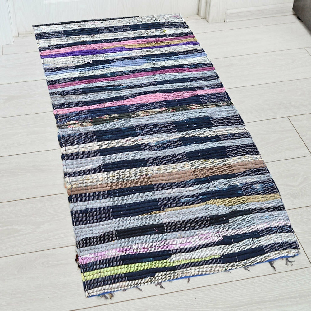 Коврик хлопковый лоскутный 60*180см, 6024