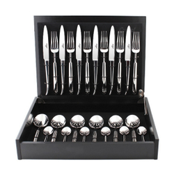 Набор столовых приборов на 6 персон 24 предмета Cutipol Carre в коробке