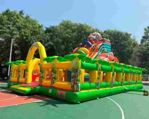 Коммерческий надувной батут «Сафари-Тигр», 12*9*9 м