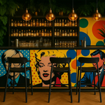 Комплект из 2-х стульев полубарных Forma, чёрный