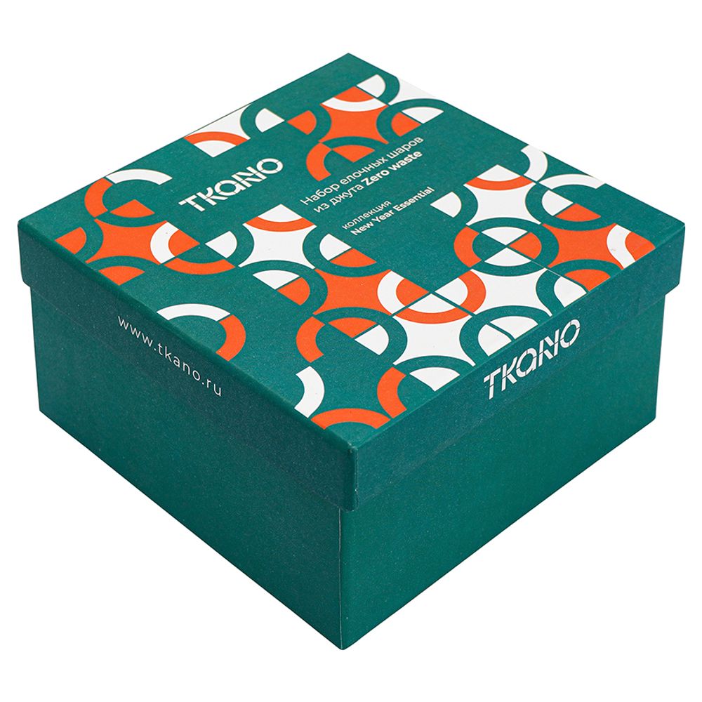 Набор елочных шаров Zero waste из джута из коллекции New Year Essential, 4 шт.