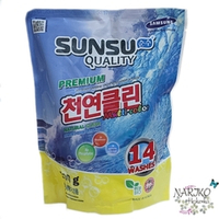 Стиральный порошок универсальный концентрированный бесфосфатный Sunsu Quality Multi Color для всех цветов, мягкая упаковка 500 гр на 14 стирок.