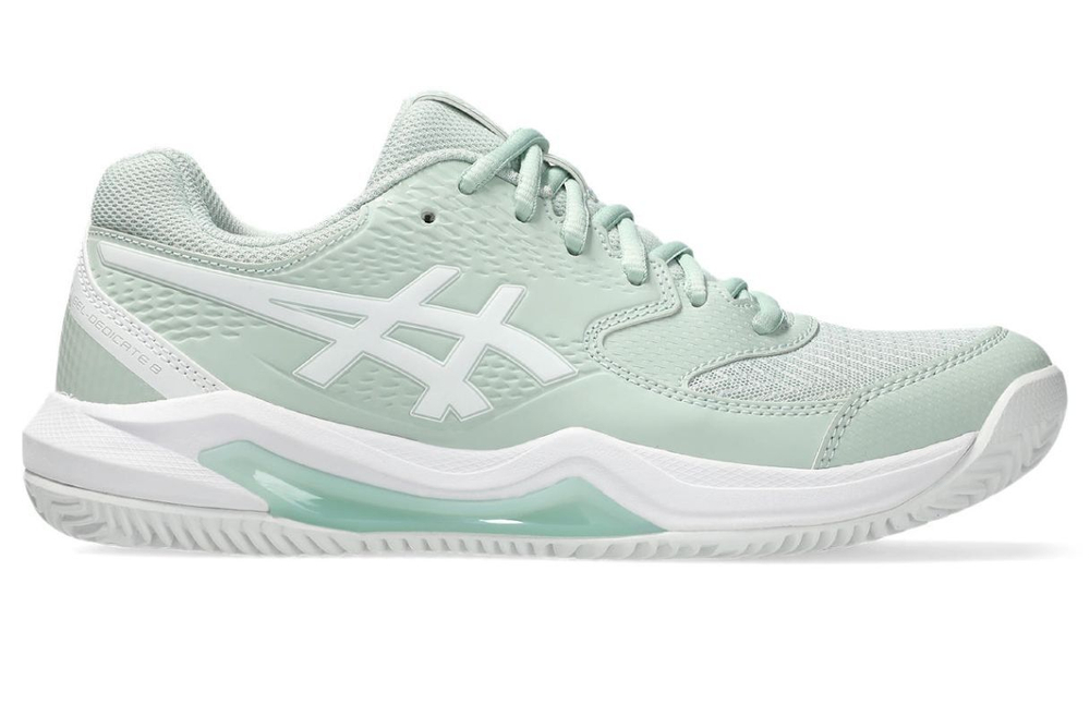 Женские Кроссовки теннисные Asics Gel-Dedicate 8 Clay - лишайник скальный/белый