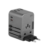 Универсальное сетевое зарядное устройство Energea TravelWorld Adapter 35 (1 розетка, 2 USB-C, 3 USB-A) Туристический адаптер питания повышенной мощности. Есть поддержка PD