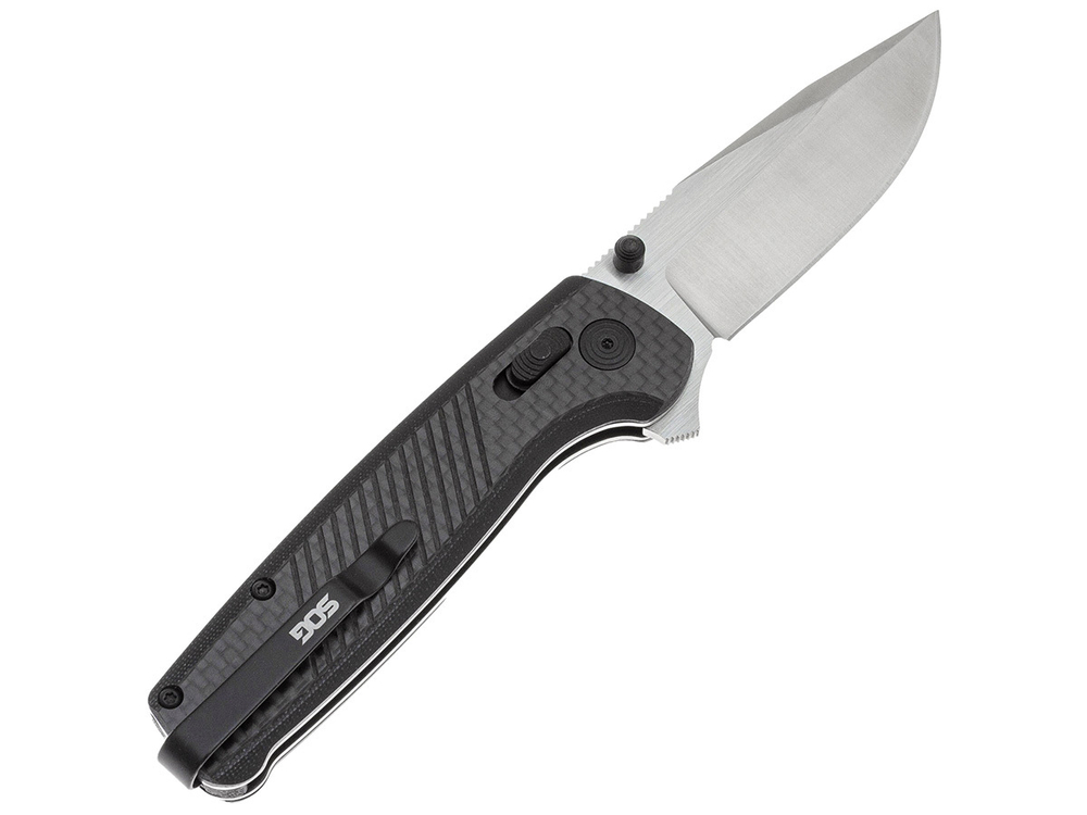 Нож складной SOG Terminus XR, сталь CPM S35VN, рукоять G10 + Carbon Fiber, 91г