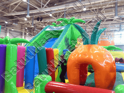 Надувной коммерческий батут "Джунгли"