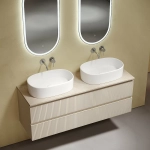 Столешница Sancos 140 TT140A2 без отверстия под смеситель, кремовая