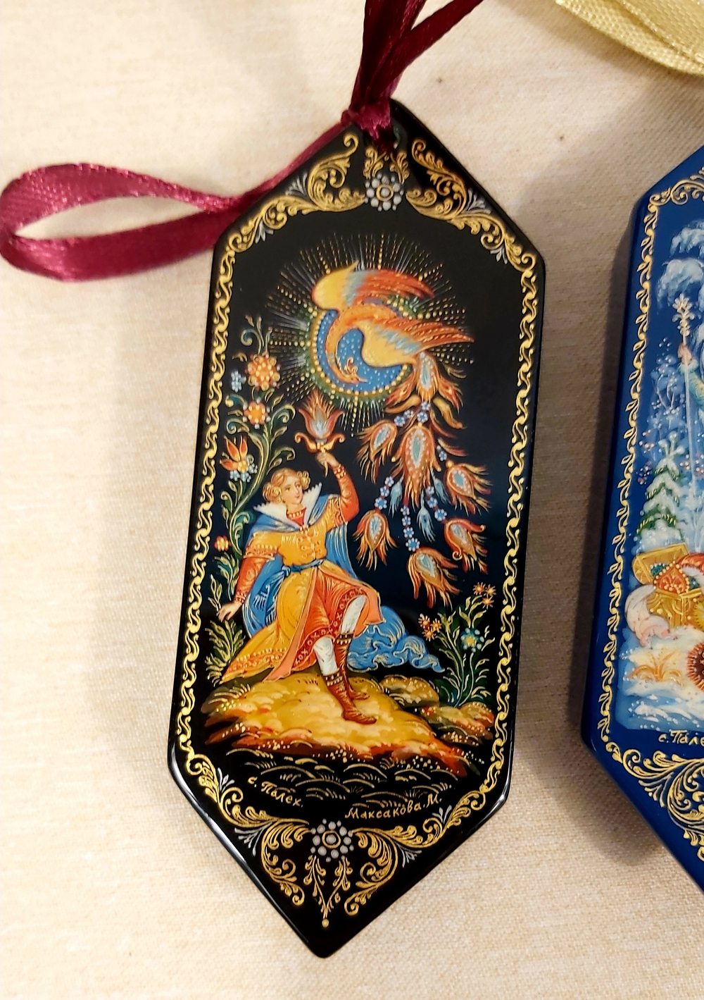 Набор ёлочных игрушек "Конфеты с росписью Палех-16"