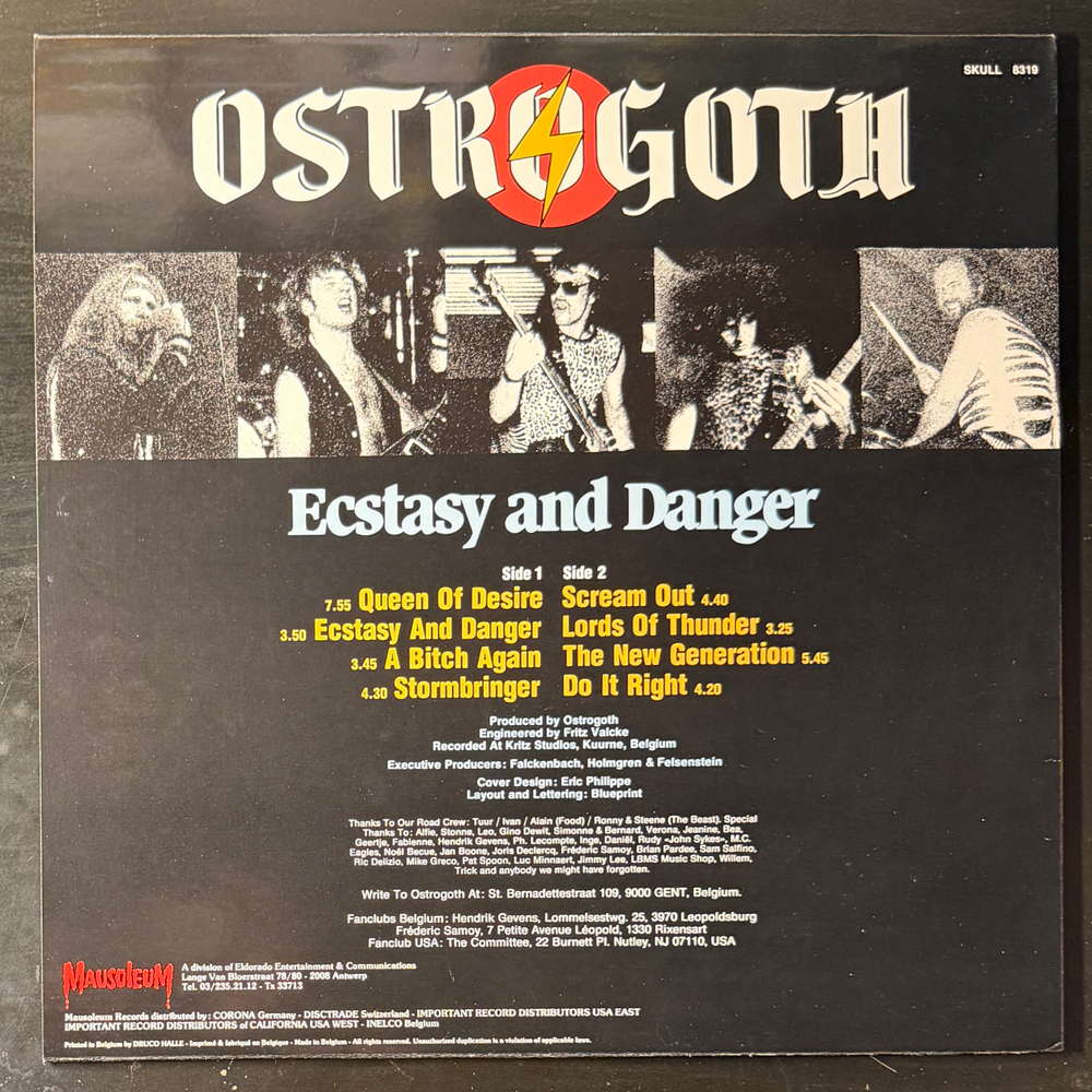 Ostrogoth ‎– Ecstasy And Danger (Бельгия 1984г.)