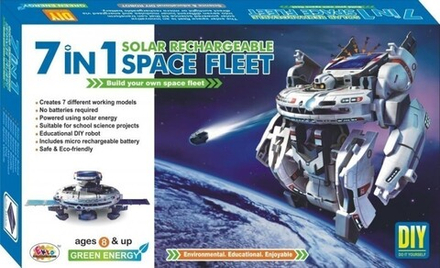 Эко-конструктор 7 в 1 SOLAR RECHARGEABLE SPACE FLEET