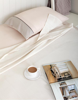 Элитная простыня для укрывания Simple экрю от Luxberry