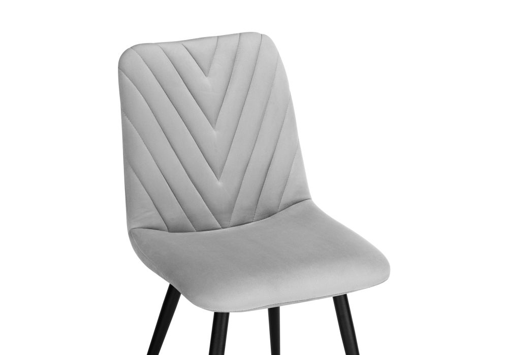 Стул на металлокаркасе Ральф светло-серый / черный