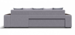 Угловой диван Дубай Рогожка Мальмо платина, Рогожка Венто серый