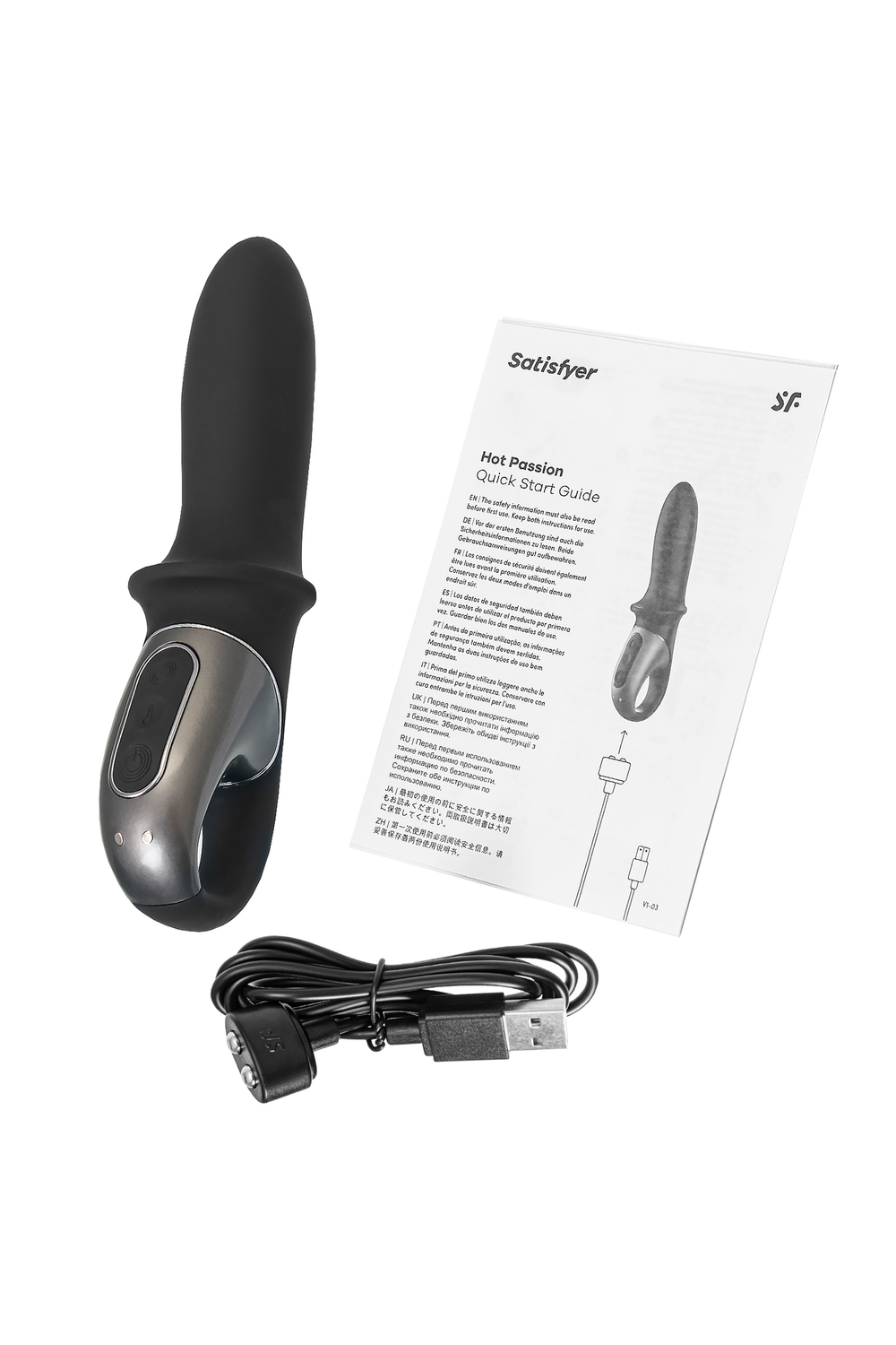 Анальный вибратор Satisfyer Hot Passion с подогревом черный