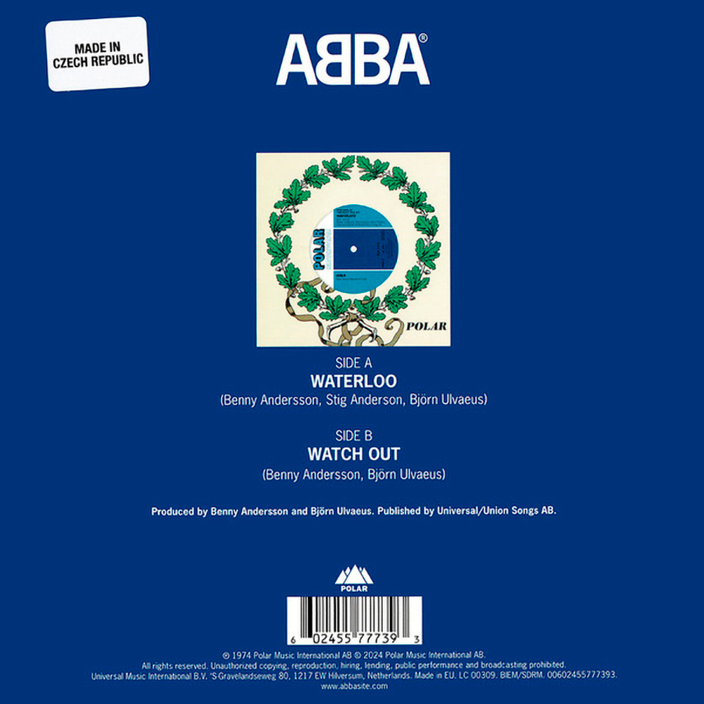 ABBA / Waterloo / Watch Out (Picture Disc)(7" Vinyl Single)