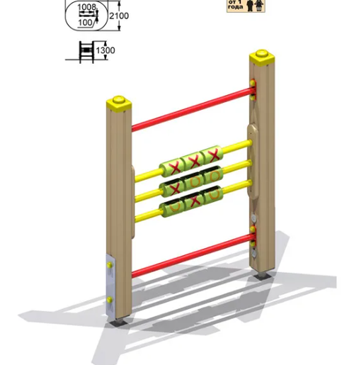 Крестики-нолики для детской площадки