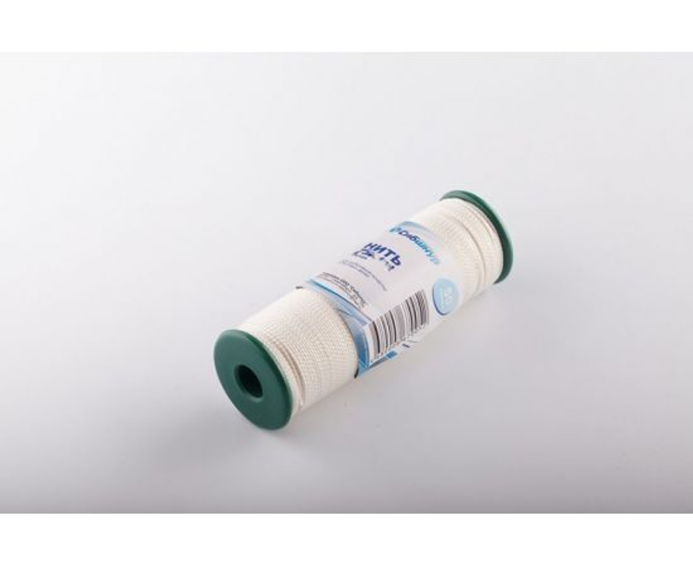 Нить полипропилен, белая, диаметр 1,2мм, катушка 50гр., 100м, Сибшнур