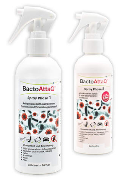 BactoAttaQ® Spray - невпитывающие поверхности