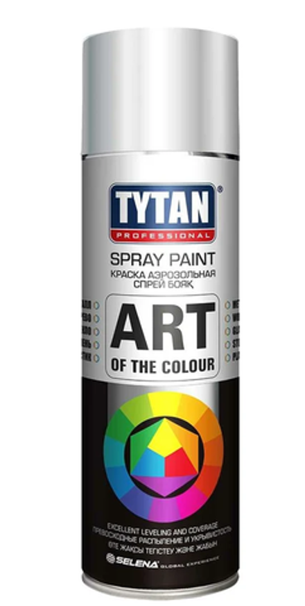 Краска акриловая аэрозольная белая глянец RAL9003 TYTAN Professional