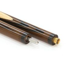 Кий для русского бильярда 2-pc "Классика" (термограб, коричневый, черный) 13 запилов